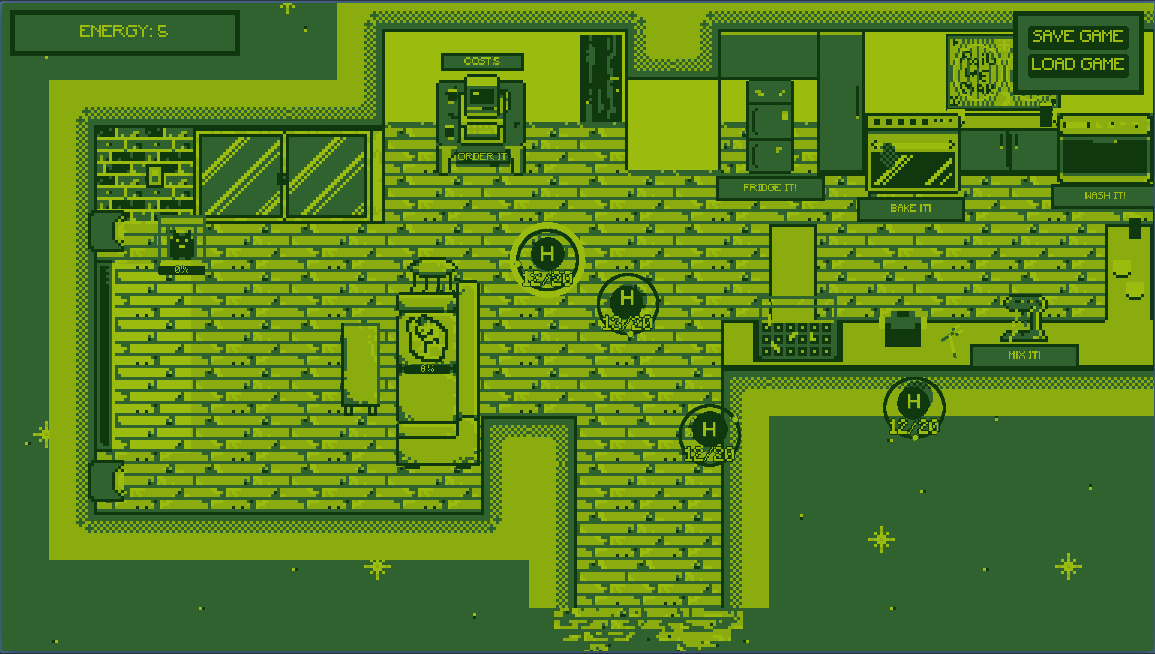 Screenshot of the game room